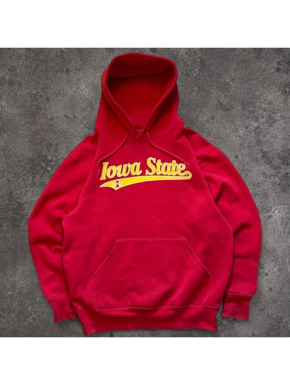 Jansport Men's Red and Burgundy Hoody